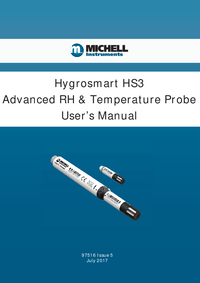 Thumbnail of document Manual - HS3-P HygroSmart Probe